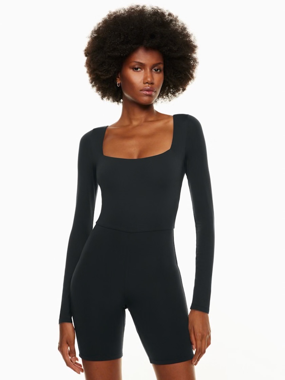 Aritzia Babaton Contour Squareneck Longsleeve Romper